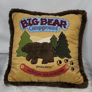Woolrich Big Bear Campground throw pillow
